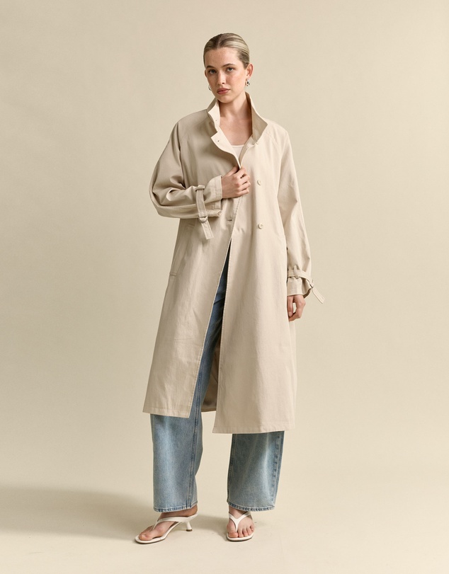MVN - Funnel Neck Trench Coat
