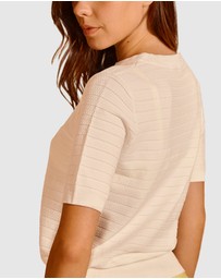 Simone Perele - Pollen Short Sleeve Night Top