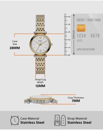 Fossil - Carlie Two Tone Analogue Watch