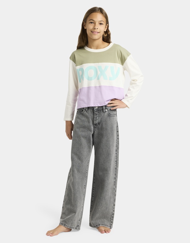 Roxy - Girls 4 to 16 Dawn Patrol Mid Lava Denim Jeans