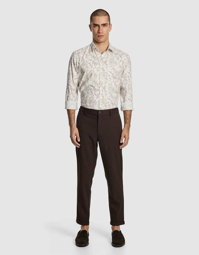 yd. - Valencia Slim Paisley Shirt