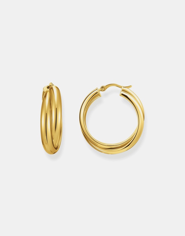 THOMAS SABO - Hoop earrings intertwined design gold