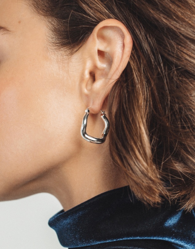 SAINT VALENTINE - Wabi Sabi Hoops - Silver