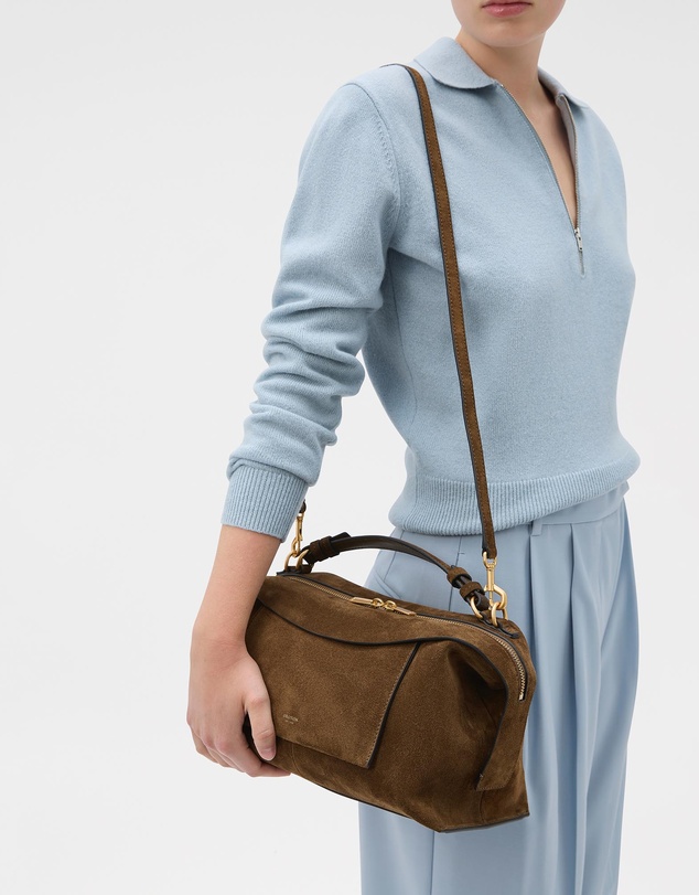 Oroton - Mica Large Bowler Suede