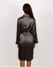 SILK MAGNOLIA - Silk Robe Dressing Gown