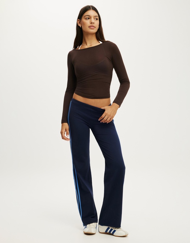 Cotton On Body Active - Active Sheer Boat Neck Long Sleeve