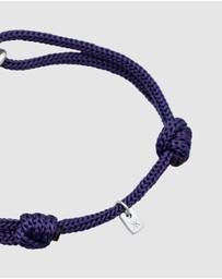 Kuzzoi - ICONIC EXCLUSIVE - Bracelet Men Oval Nylon in 925 Sterling Silver