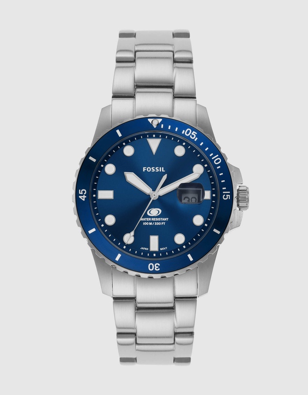 Fossil - Fossil Silver Tone Analogue Watch