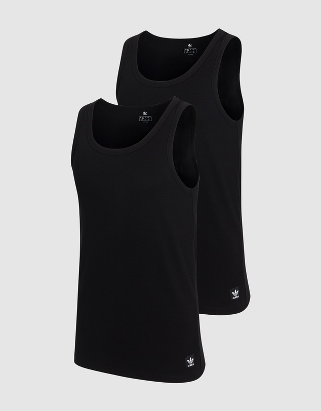 adidas Originals - 2 Pack Comfort Rib Cotton Tank Top
