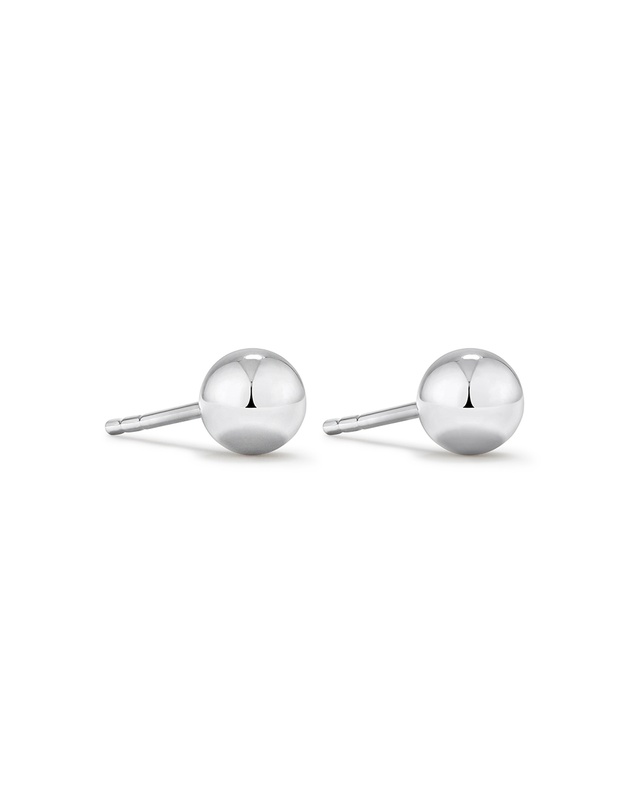 Michael Hill - 5mm Ball Stud Earrings in 10kt White Gold