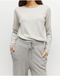 JH Lounge - JHL Wide Trackpant (Cotton Cashmere) Grey Marle