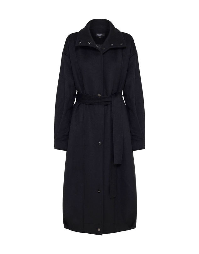 Oxford - Emily Funnel Collar Wool Blend Coat