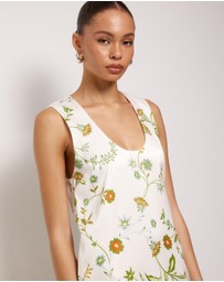 AERE - Tarsha Satin Shift Mini Dress