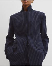 Country Road - Wool Blend Classic Pinstripe Blazer