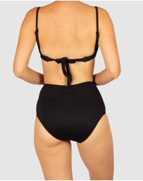 Baku Swimwear - Chloro Ruched Ultra High Waist Bikini Bottom