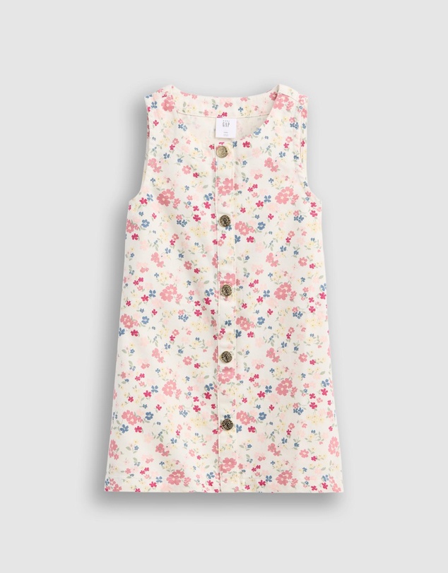 GAP - Aug Woven Key Floral Jumper Dress - Babies-Kids
