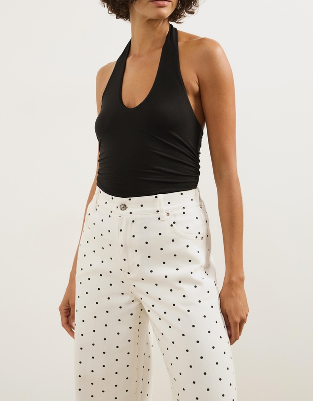 Atmos&Here - Kate Twill Wide Leg Pants