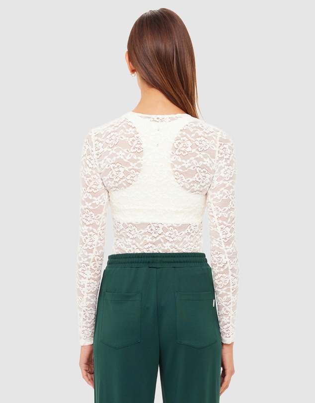The Upside - Lyon Rosa LS Top