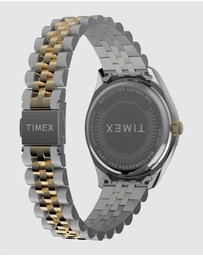 TIMEX - Womens 36mm Legacy Two-tone Case and Bracelet with Green Dial
