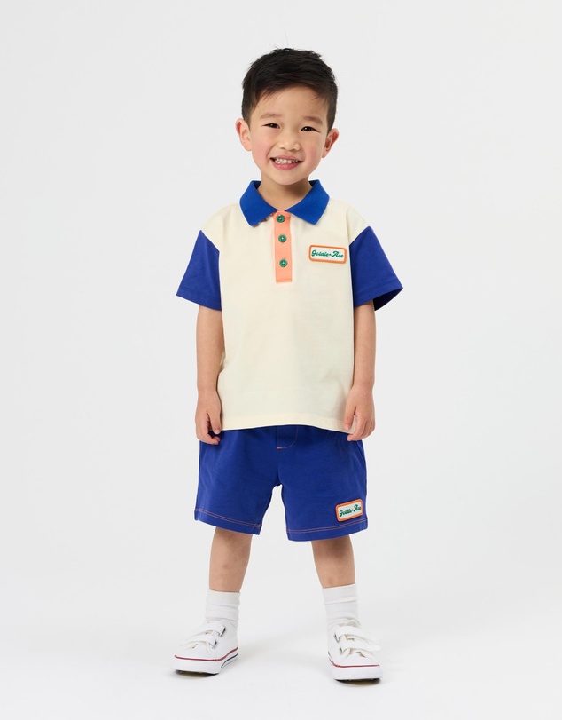 Goldie + Ace - Contrast Short Sleeve Polo - ICONIC EXCLUSIVE - Babies-Kids