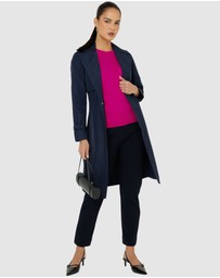 SACHA DRAKE - 3/4 Sleeve Ripple Knit Top In Fuchsia