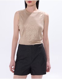 Marcs - As Love Glows Foil Linen Tank