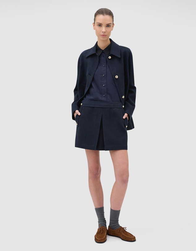 Oroton - Button Detail Mini Skirt