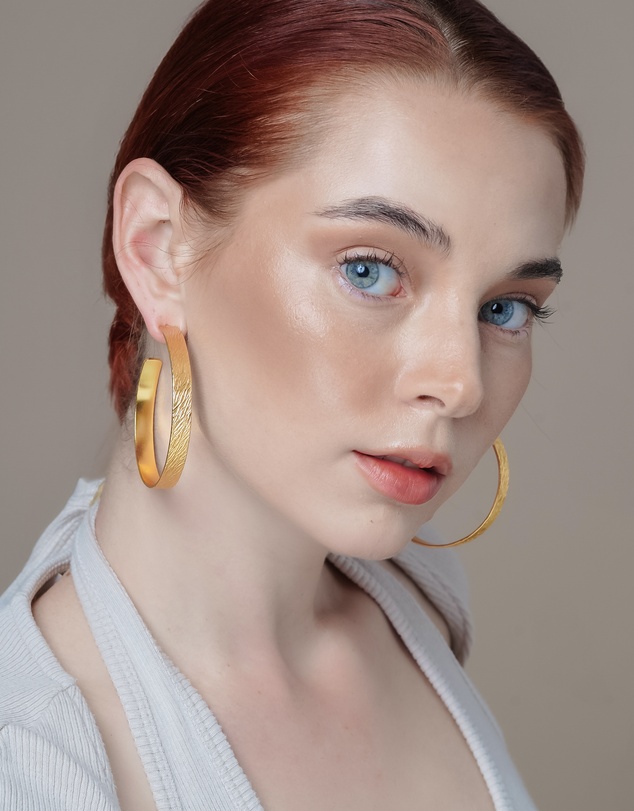 Meshca - Imprint Textured Hoops