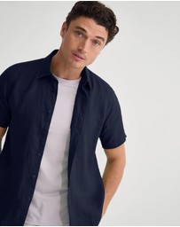 Oxford - Leyton French Linen Short Sleeve Shirt