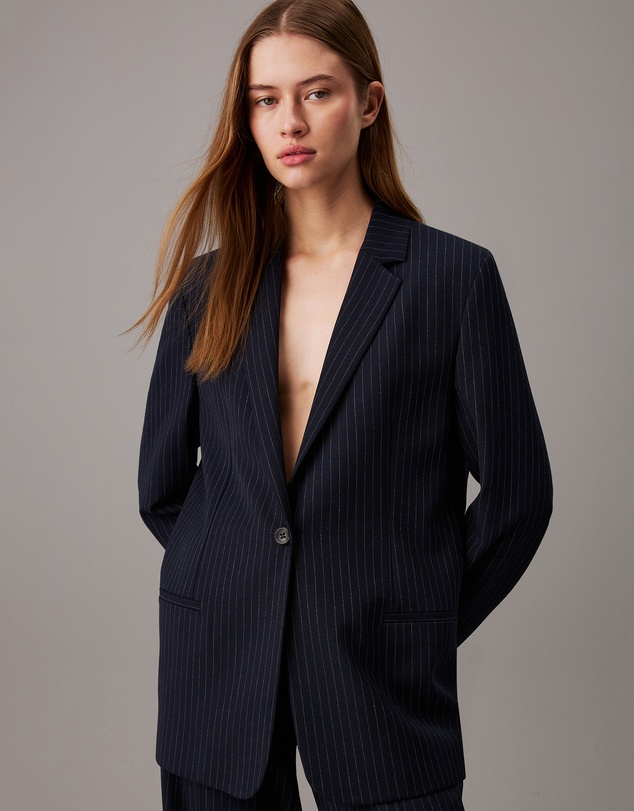 Calvin Klein - Relaxed Pinstripe Blazer