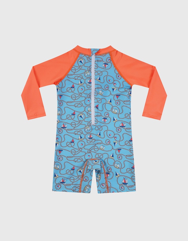 Aqua Blu Kids - Bowline Long Sleeve Sunsuit - Babies