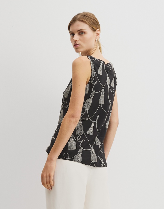 Country Road - Print Scoop Neck Top