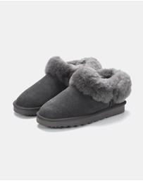 AusWooli Ugg Boots - Coogee Sheepskin Cozy Ankle Slippers