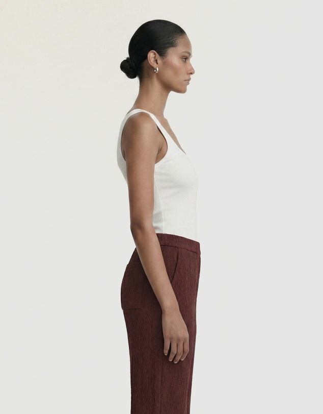 Staple the Label - Loam Square Neck Tank