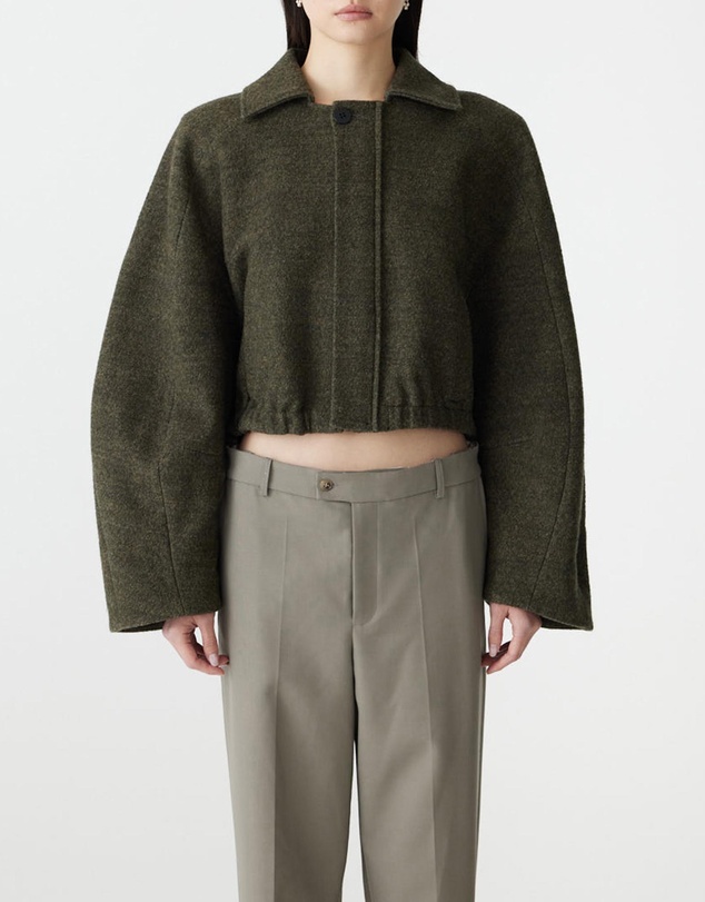 Bassike - Woollen Zip Front Jacket