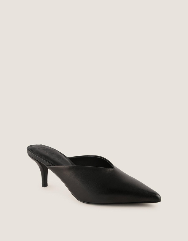 Shelly Shen - Blake Low Heels Black Leather