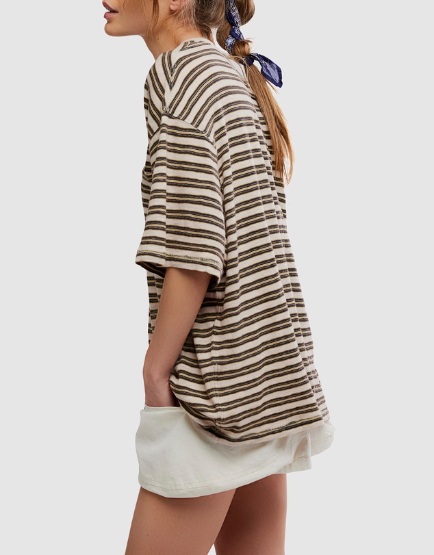 Free People - All Love Stripe Pocket Tee