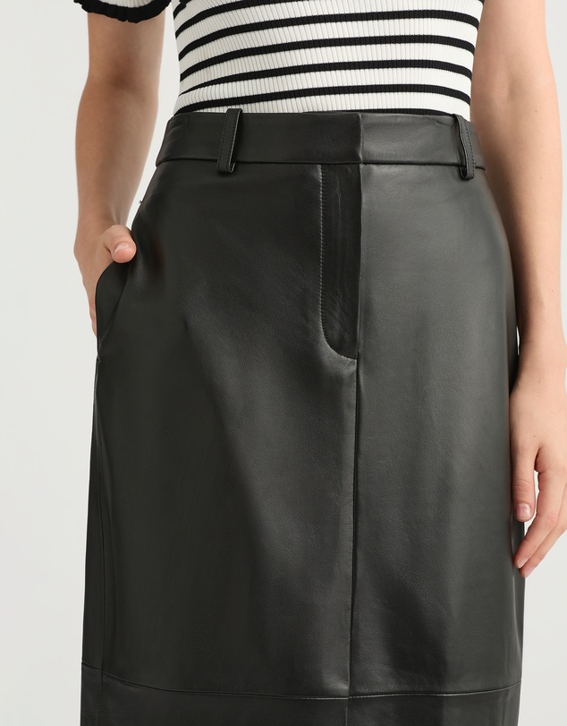 David Lawrence - Emmanuel Leather Skirt