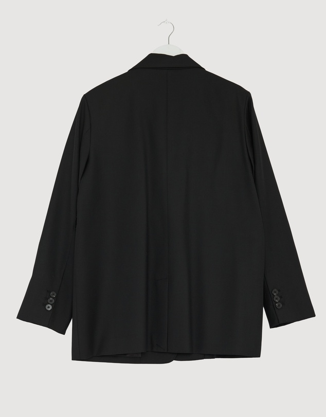 Revibe - Repaired Minima Esenciales Talia Wool Belted Blazer - AU 12