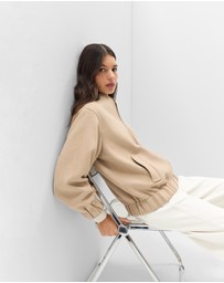 UNISON - Wool Blend Bomber Jacket