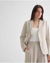 Oxford - Poppy Linen Suit Jacket