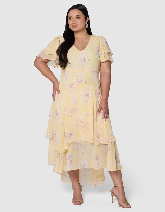 Pink Dusk by Curve Project - Smoulder Midi Dress