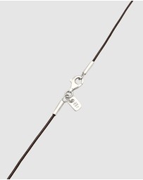 Kuzzoi - ICONIC EXCLUSIVE - Necklace Male Turtle Synthetic Howlite Leather 925 Sterling Silver