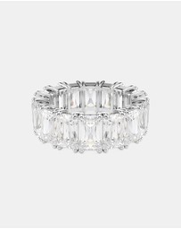 Swarovski - Matrix Vittore Ring, Baguette Cut, White, Rhodium Plated