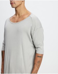 Surrounded By Ghosts - The Muscovite Relaxed Cotton Rib Long Tail T-Shirt