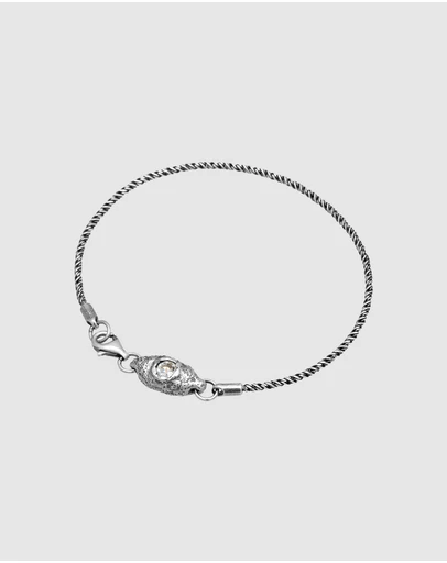 Haze & Glory - ICONIC EXCLUSIVE - Bracelet Men Topaz 925 Sterling Silver