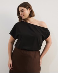 Atmos&Here Curvy - Willow Off Shoulder Top