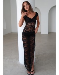 Alice In The Eve - Montana Bodysuit Lace Maxi Dress