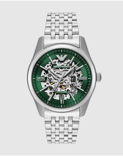 Emporio Armani - Silver Tone Analogue Watch