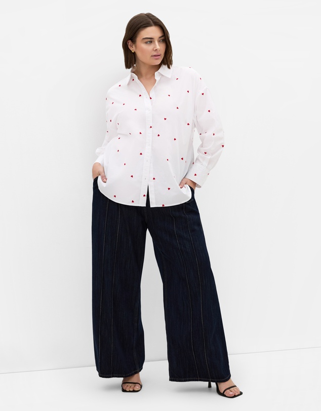 City Chic - OK Cupid Cotton Shirt